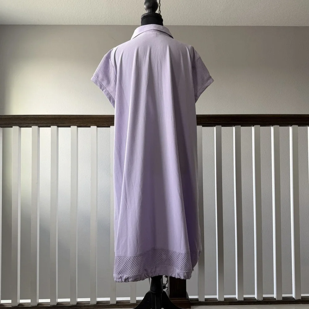 Chicos Womens UPF Protection Bungee Dress Lavender Sz 3 US XL Vacation Travel - Picture 2 of 7